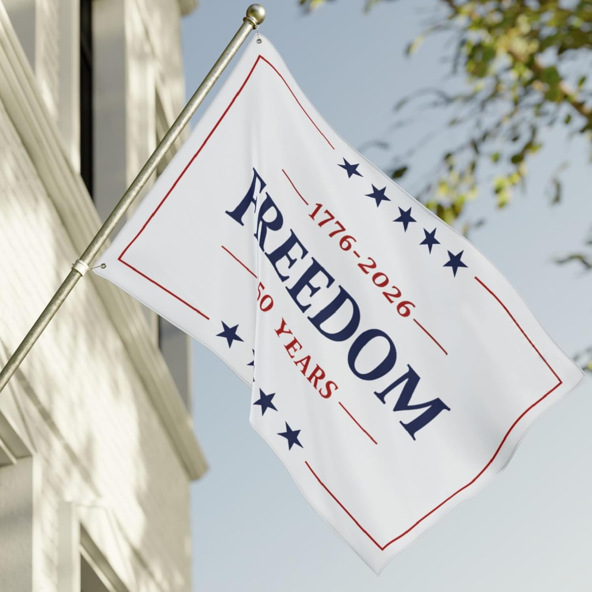 Freedom 250 Years Flag – 1776–2026 Patriotic 3x5 USA Anniversary Flag