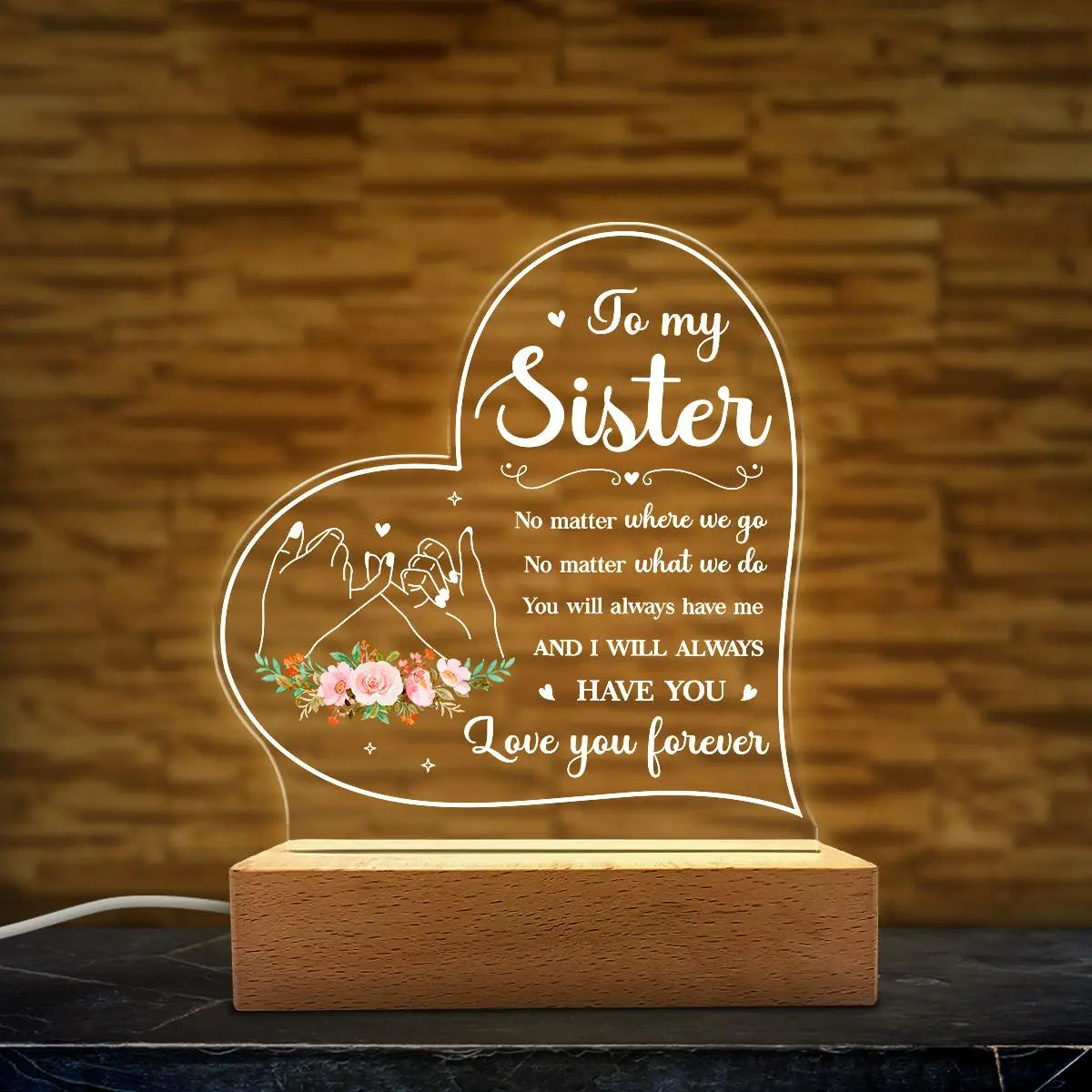 Mother's Day Acrylic Night Light
