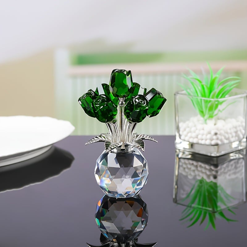 🔥Hot Sale 70% OFF💖💎Crystal Colorful Rose Flower Vase