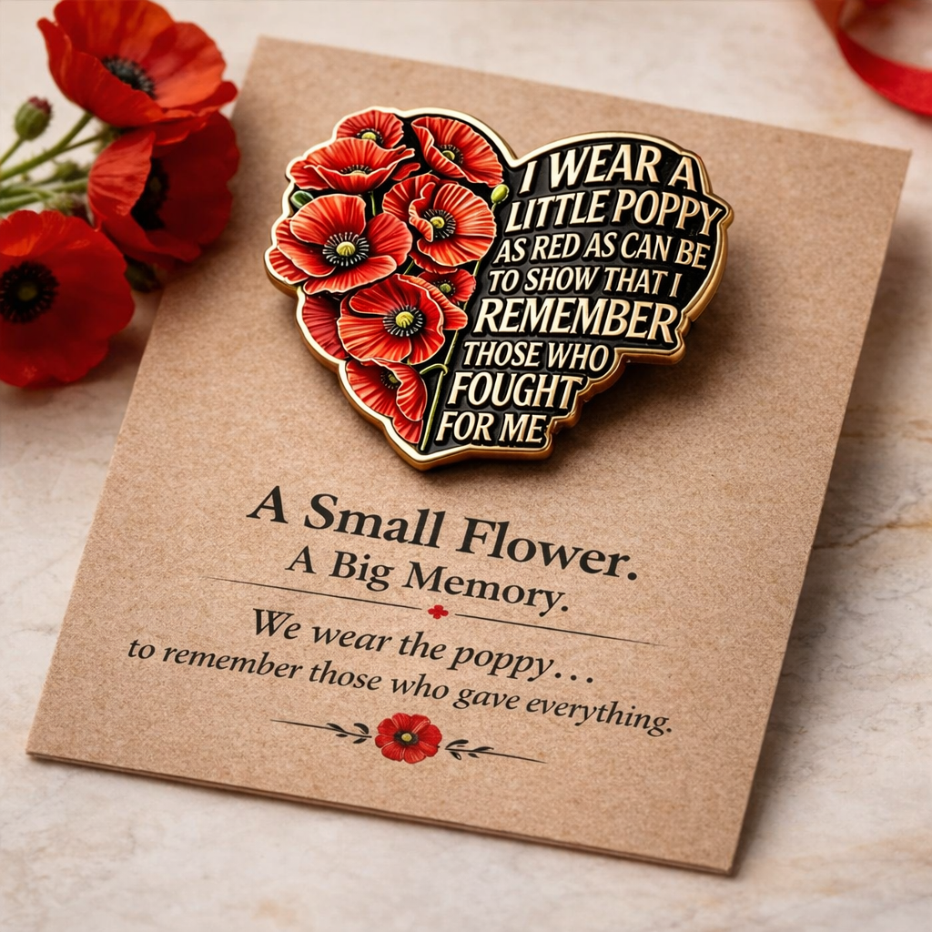 Memorial Day Poppy Pin