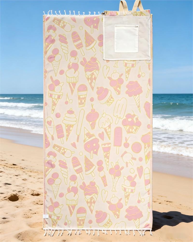 🌊 2-in-1 Convertible Beach Towel Bag