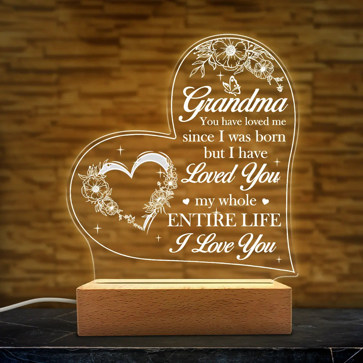 Mother's Day Acrylic Night Light