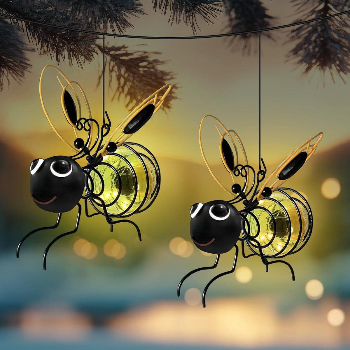 🎁Last Day Sale 50% OFF⚡Outdoor Hanging Solar Bee Light🔥