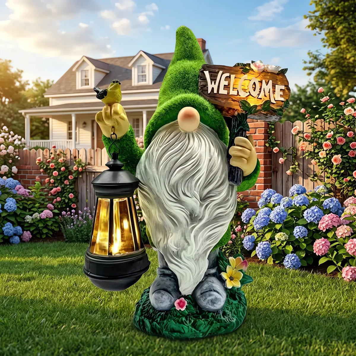 🌺Summer Sale 49% OFF🔥Outdoor Garden Gnomes with LED Solar Light