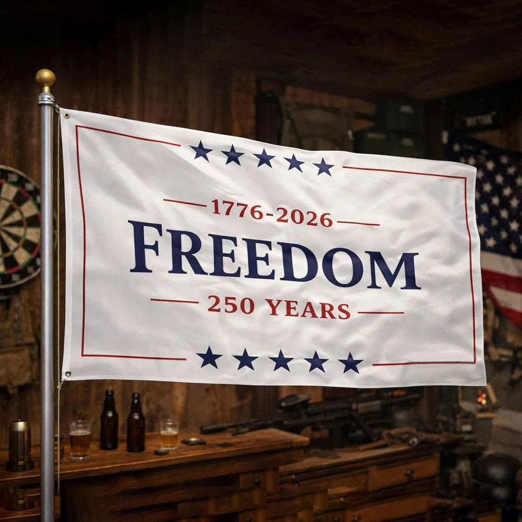 Freedom 250 Years Flag – 1776–2026 Patriotic 3x5 USA Anniversary Flag