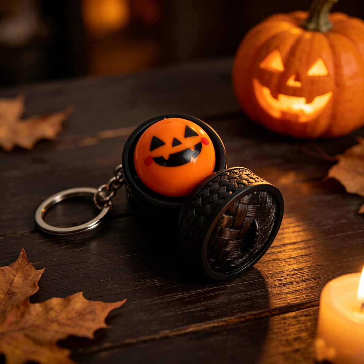 🔥 LAST DAY 49% OFF🔥  Cute Dumpling Pressable Fidget Keychain - touch sensing light