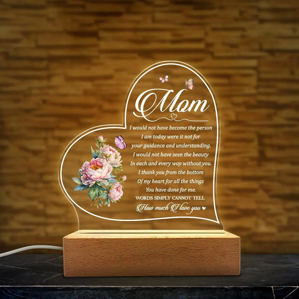 Mother's Day Acrylic Night Light