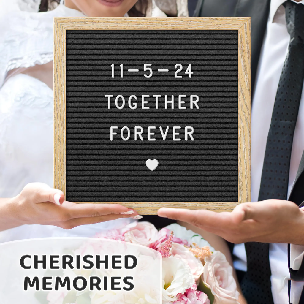 Felt Letter Board - 170 Letters, Numbers and Emojis for Celebrations & Announcements