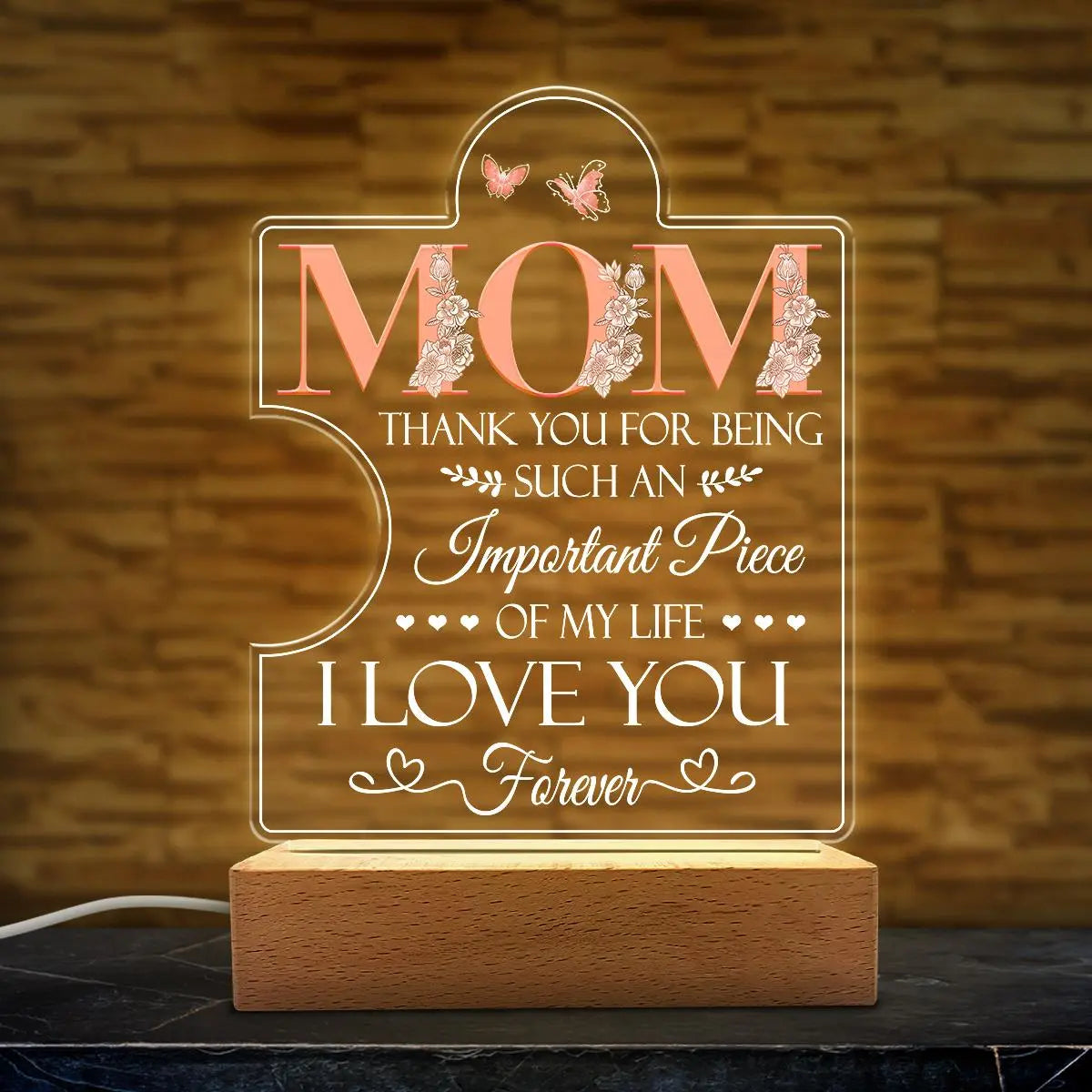 Mother's Day Acrylic Night Light