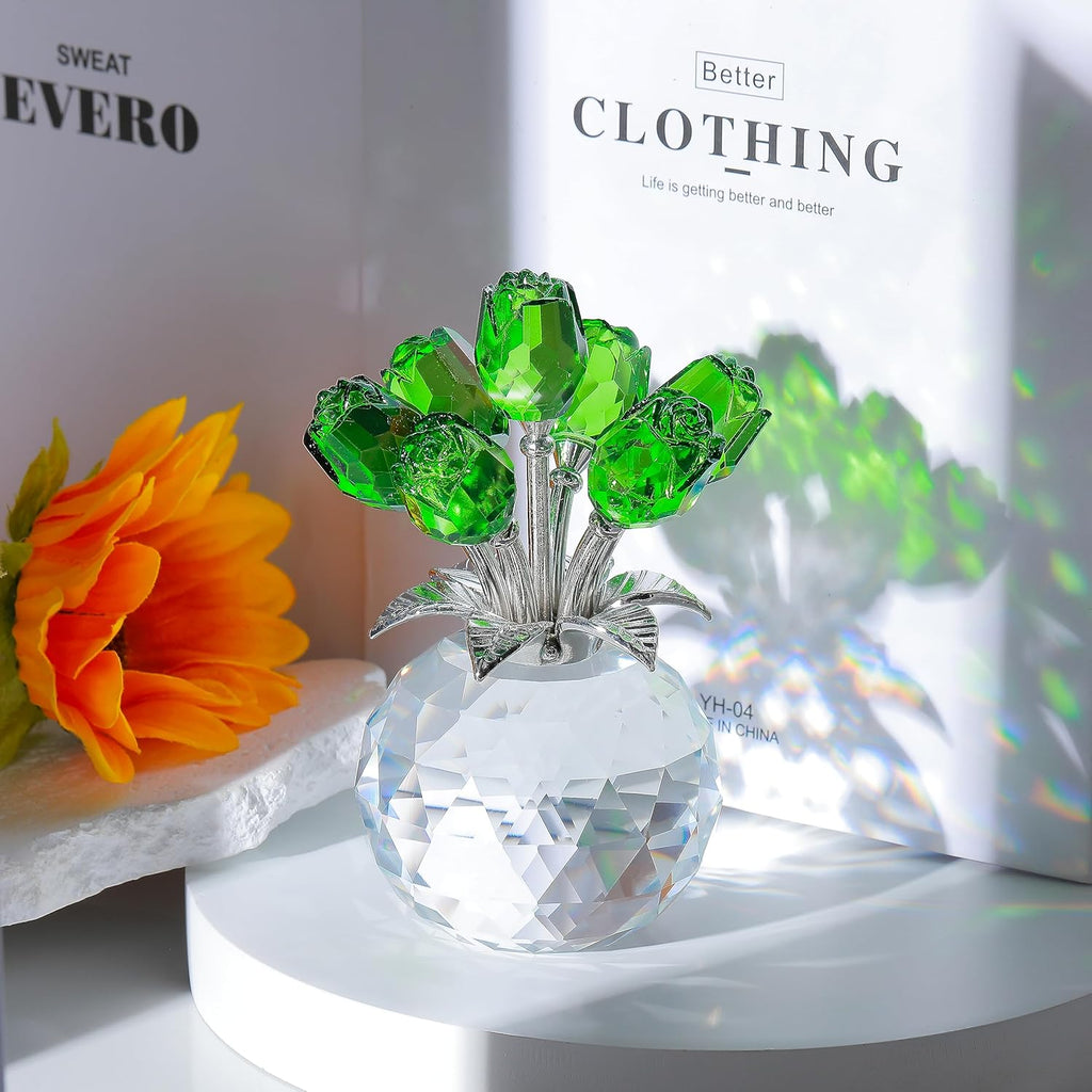 🔥Hot Sale 70% OFF💖💎Crystal Colorful Rose Flower Vase
