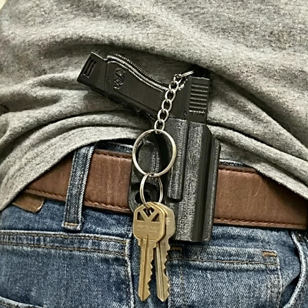 🎯 3D Printed Pistol & Holster Keychain