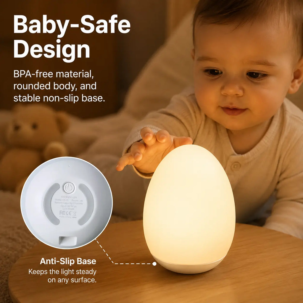 Egg Shaped Touch Night Light