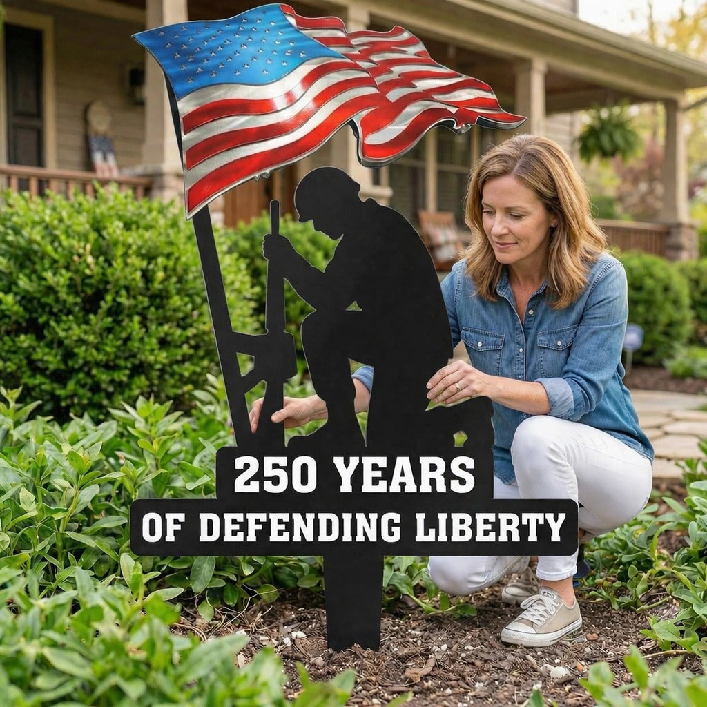 250 Years of Defending Liberty Metal Garden Stake