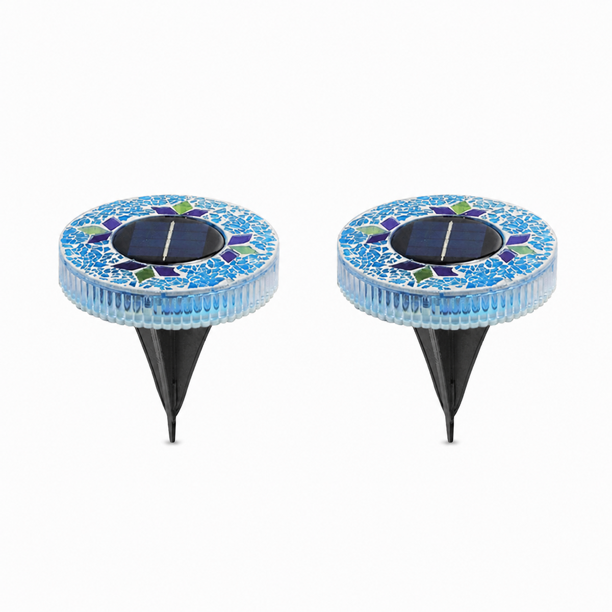 🛋️Solar Mosaic Lights – Waterproof LED Pathway Lights with Auto On/Off