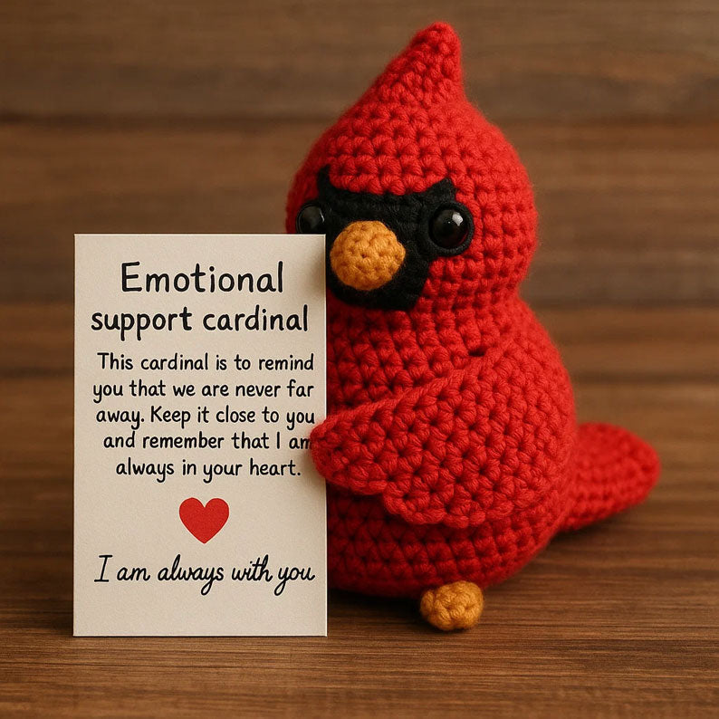 Emotional Support Cardinal – Handmade Comfort Companion