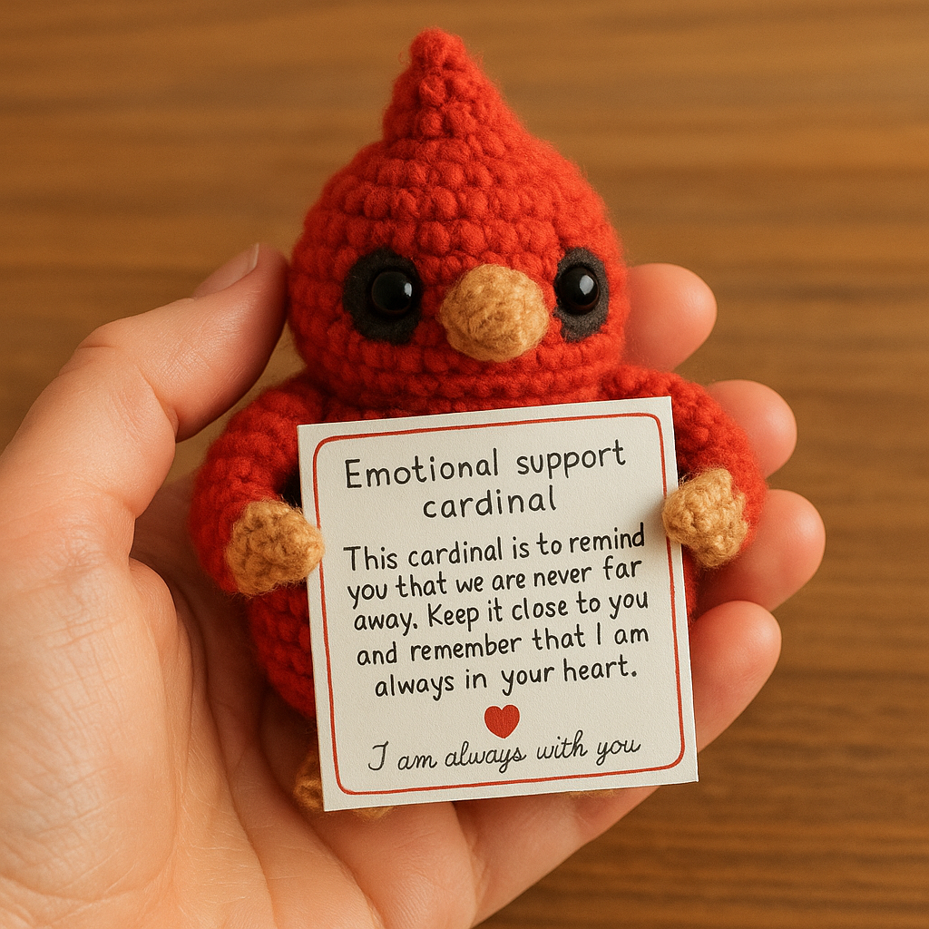 Emotional Support Cardinal – Handmade Comfort Companion