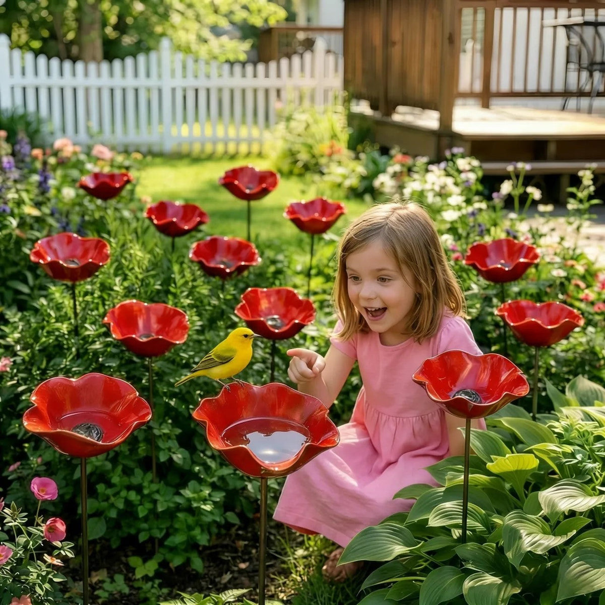 💖🎁2026 Mother's Day Gifts 50% Off--🐦🎁Handmade Metal Flower Garden Stake🐦