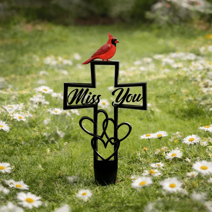 🐦LAST DAY 49% OFF -💖✝️Metal Cemetery Memorial Plaque for Remembrance✝️