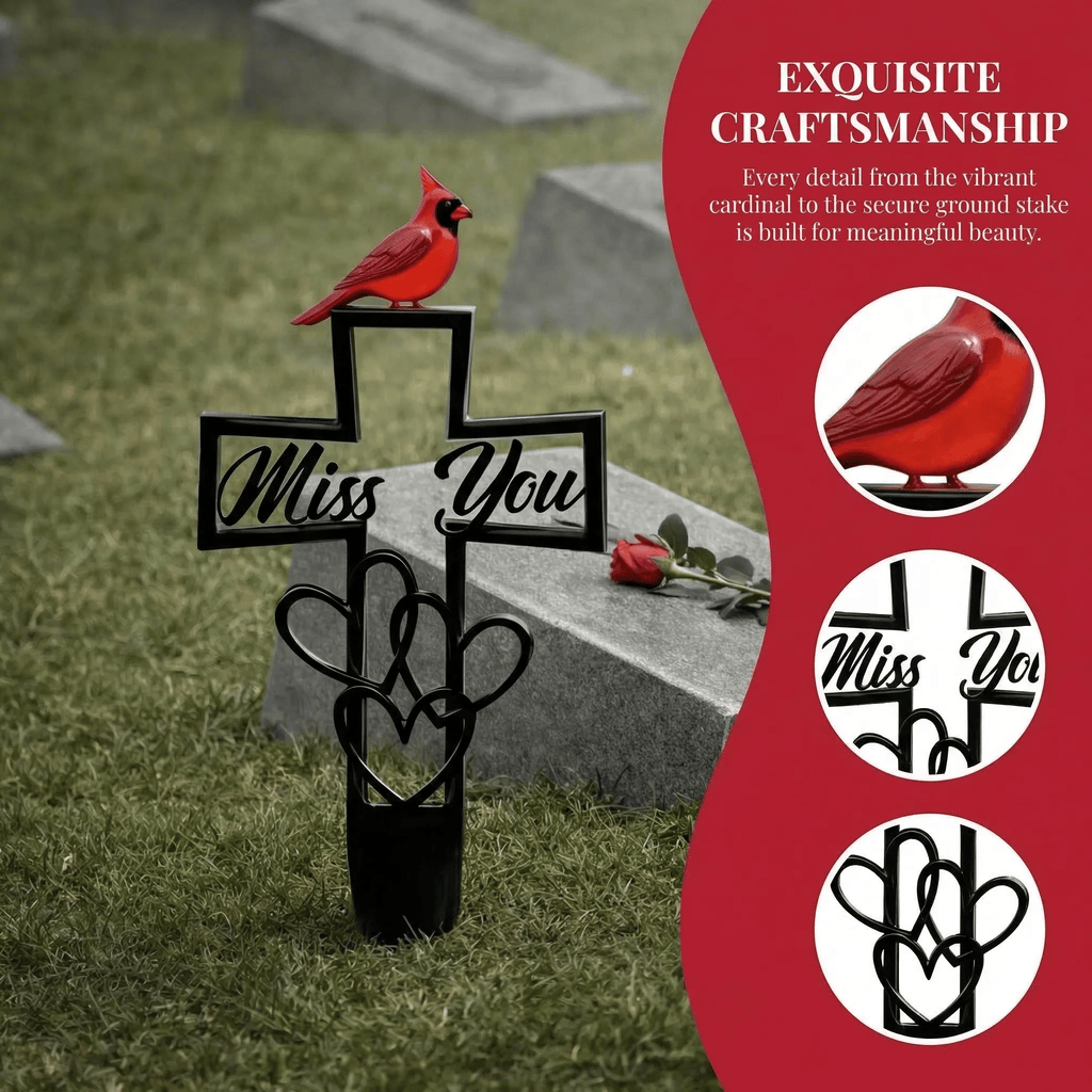 🐦LAST DAY 49% OFF -💖✝️Metal Cemetery Memorial Plaque for Remembrance✝️