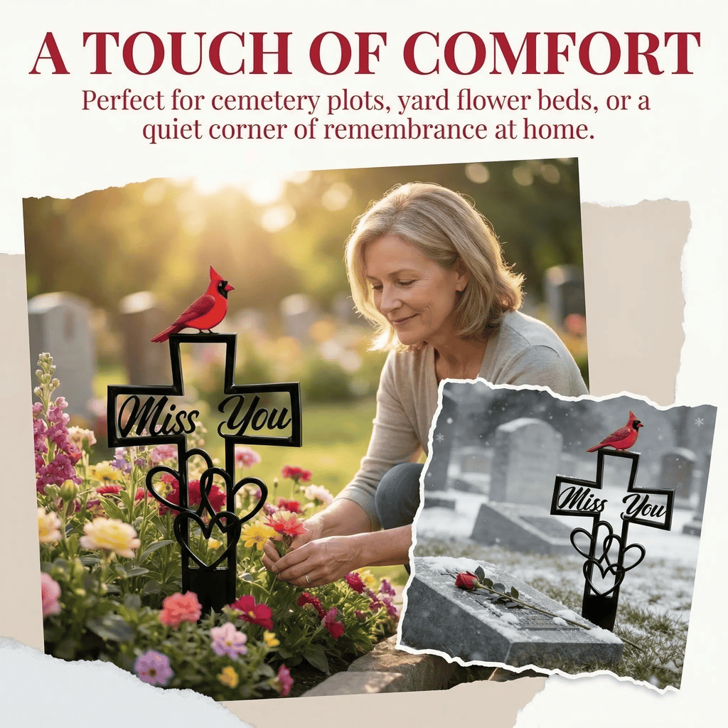 🐦LAST DAY 49% OFF -💖✝️Metal Cemetery Memorial Plaque for Remembrance✝️