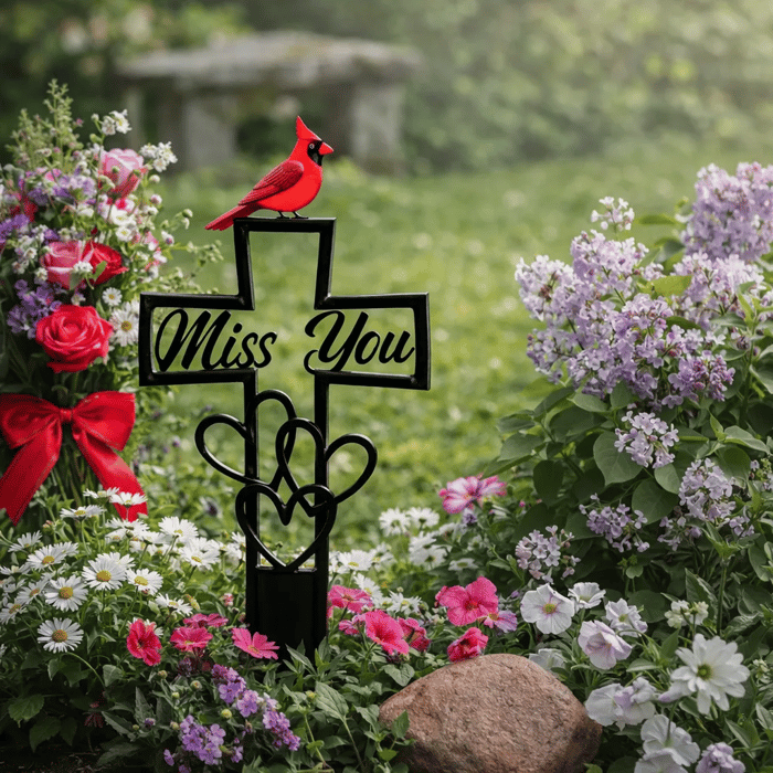 🐦LAST DAY 49% OFF -💖✝️Metal Cemetery Memorial Plaque for Remembrance✝️