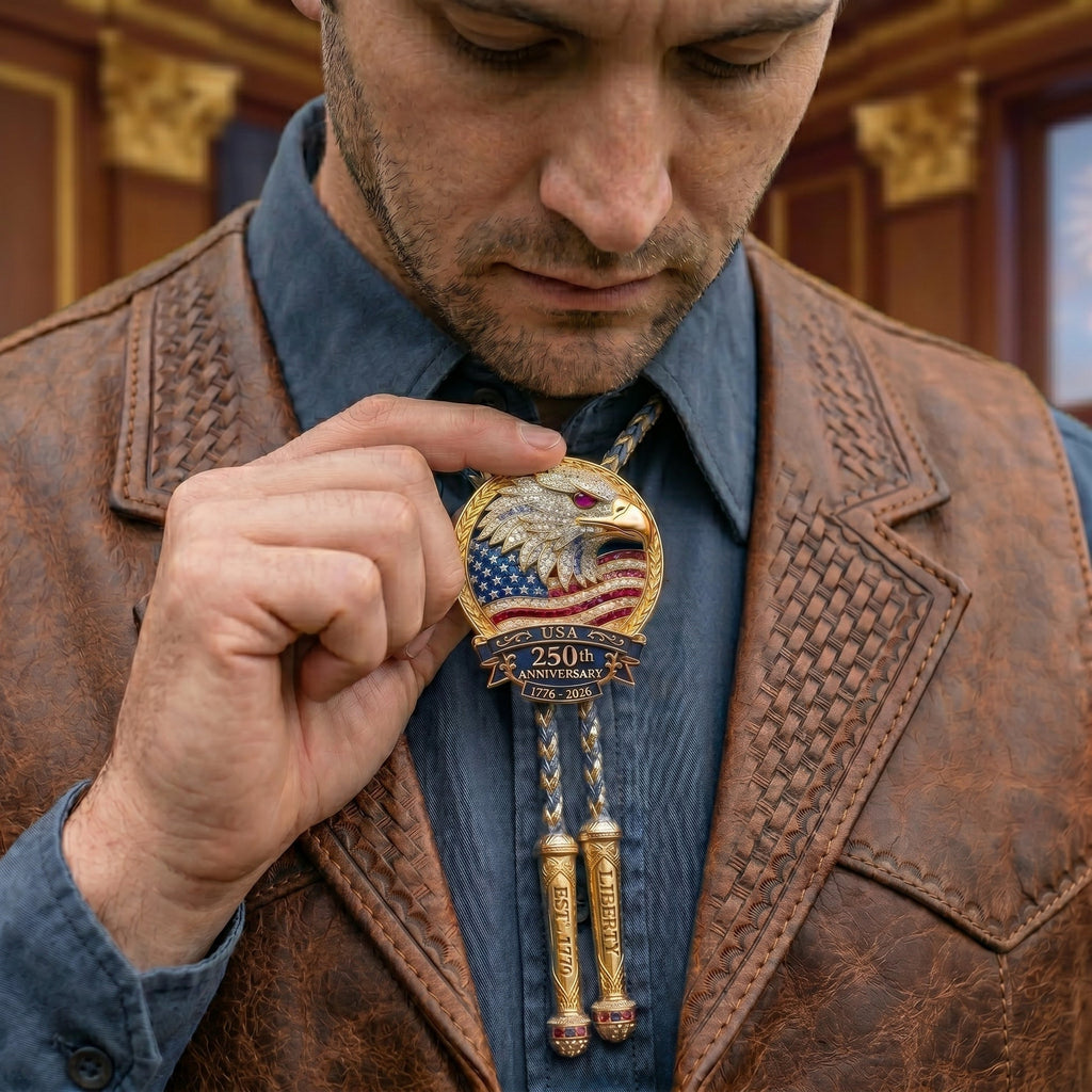 🦅 USA 250th Anniversary Eagle Bolo Tie🎁
