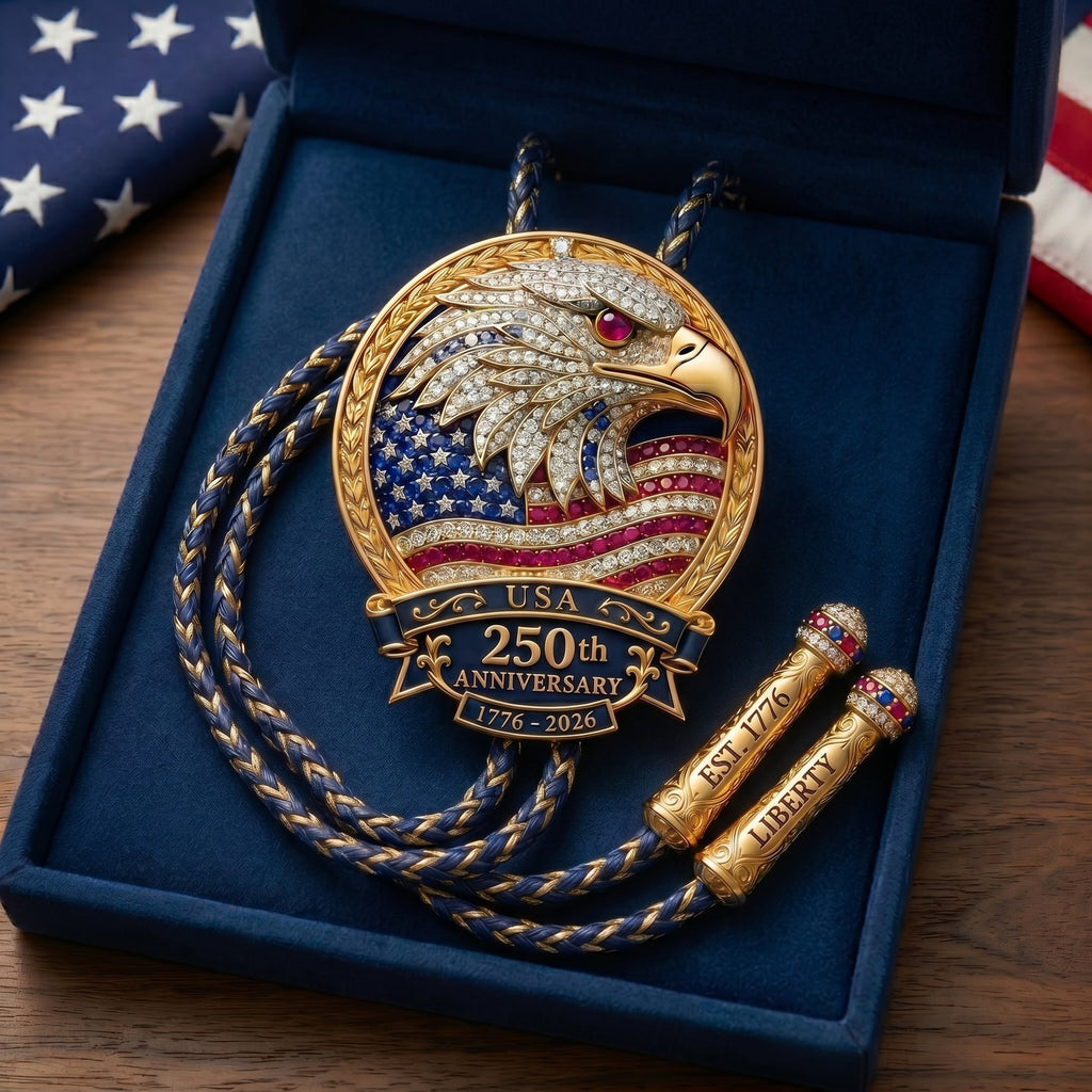 🦅 USA 250th Anniversary Eagle Bolo Tie🎁
