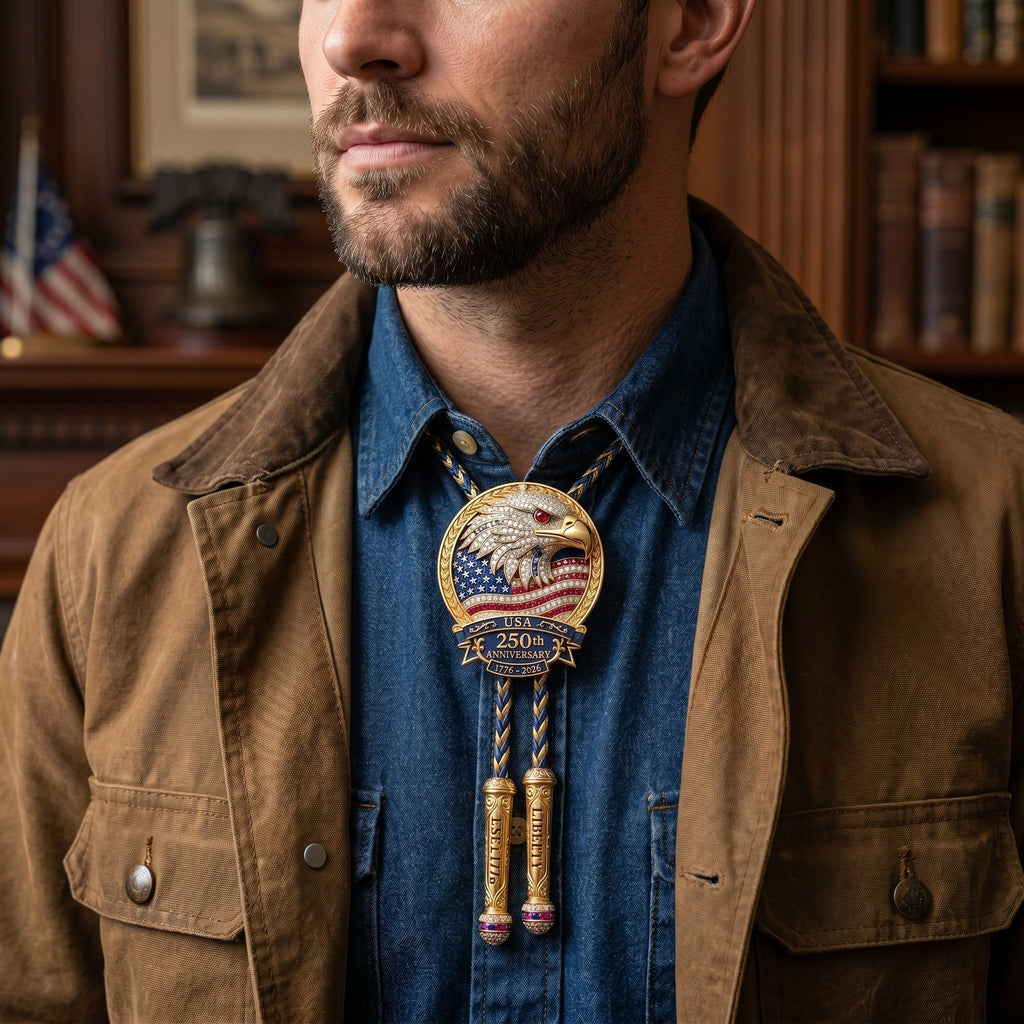 🦅 USA 250th Anniversary Eagle Bolo Tie🎁