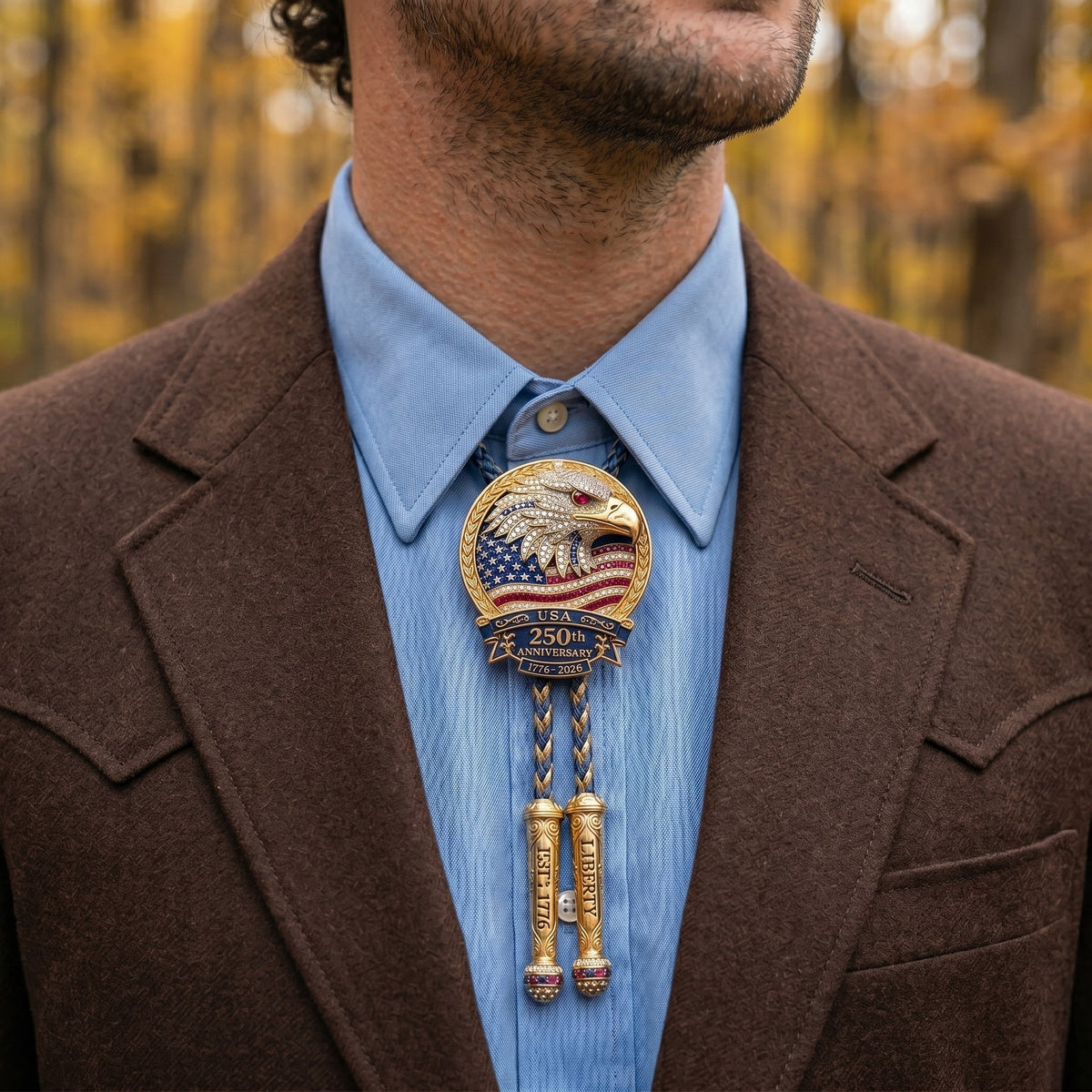 🦅 USA 250th Anniversary Eagle Bolo Tie🎁