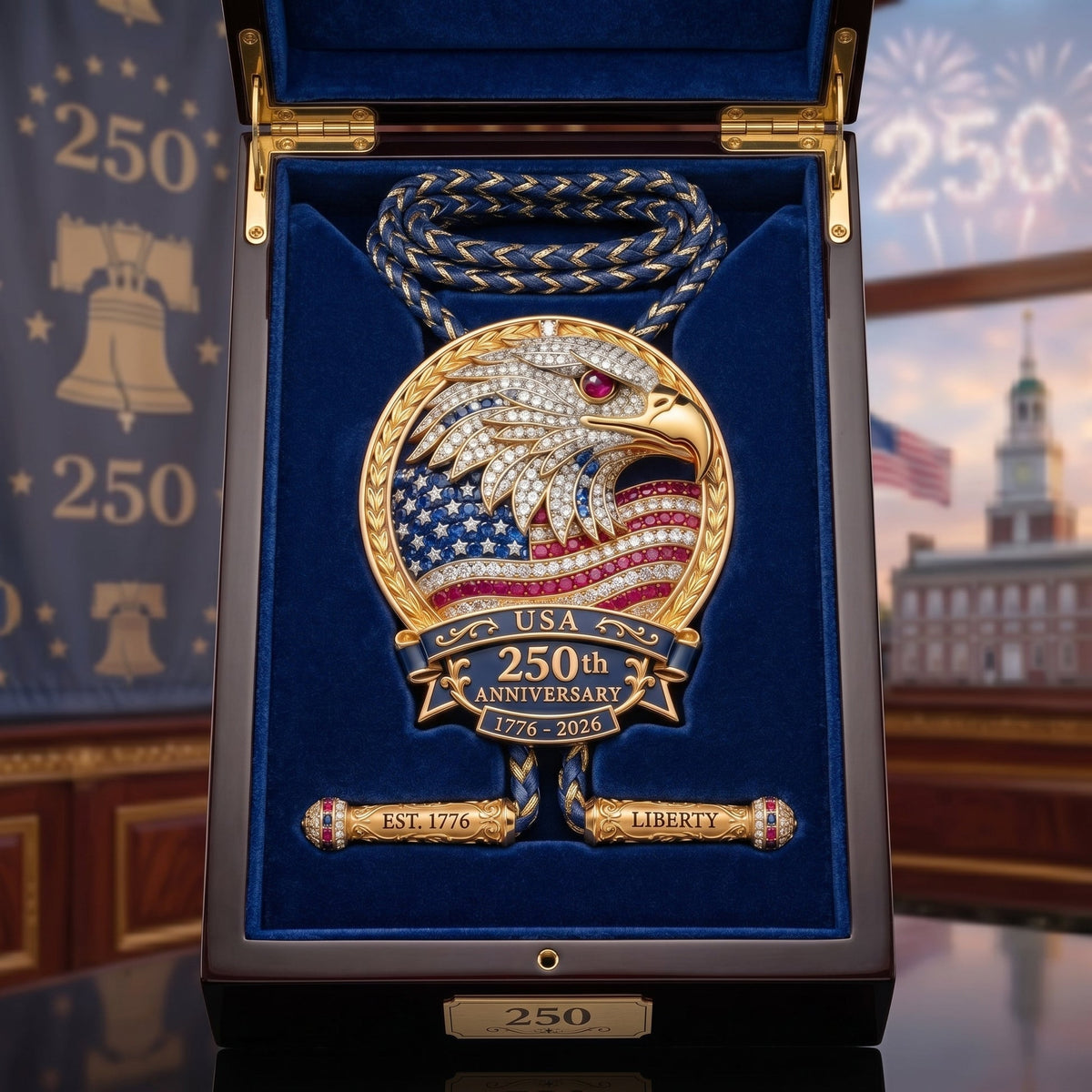 🦅 USA 250th Anniversary Eagle Bolo Tie🎁