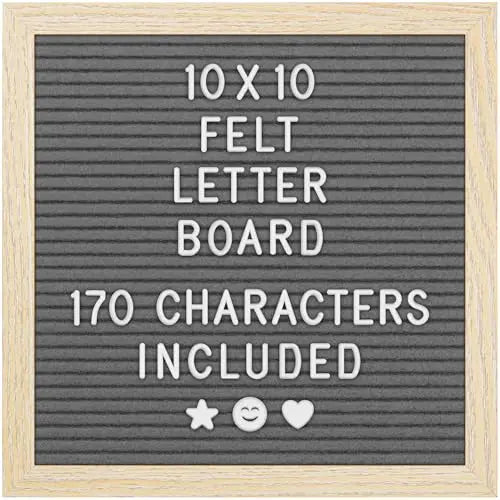 Felt Letter Board - 170 Letters, Numbers and Emojis for Celebrations & Announcements