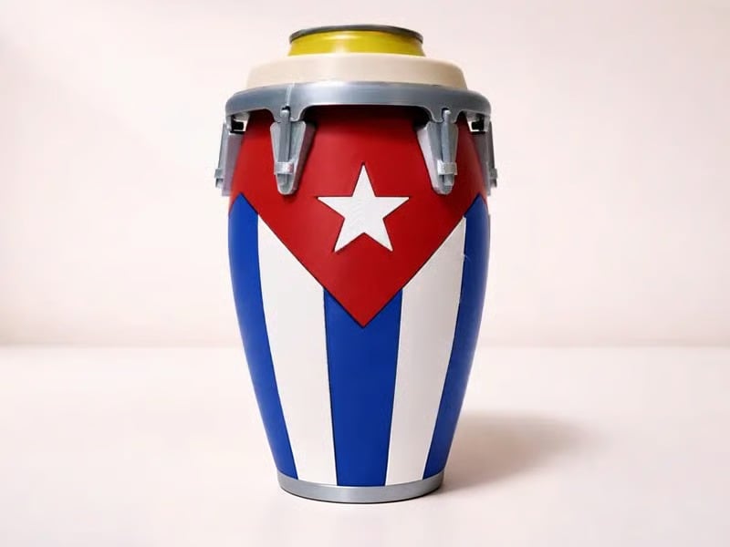 🪘🪘Conga-Style Can Holder – Celebrate Caribbean Pride, One Sip at a Time