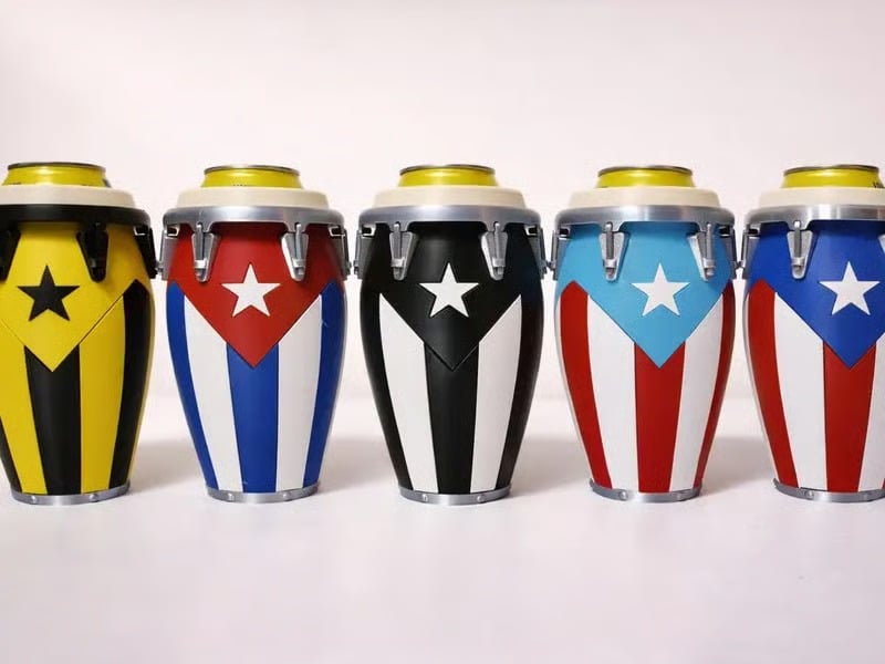 🪘🪘Conga-Style Can Holder – Celebrate Caribbean Pride, One Sip at a Time