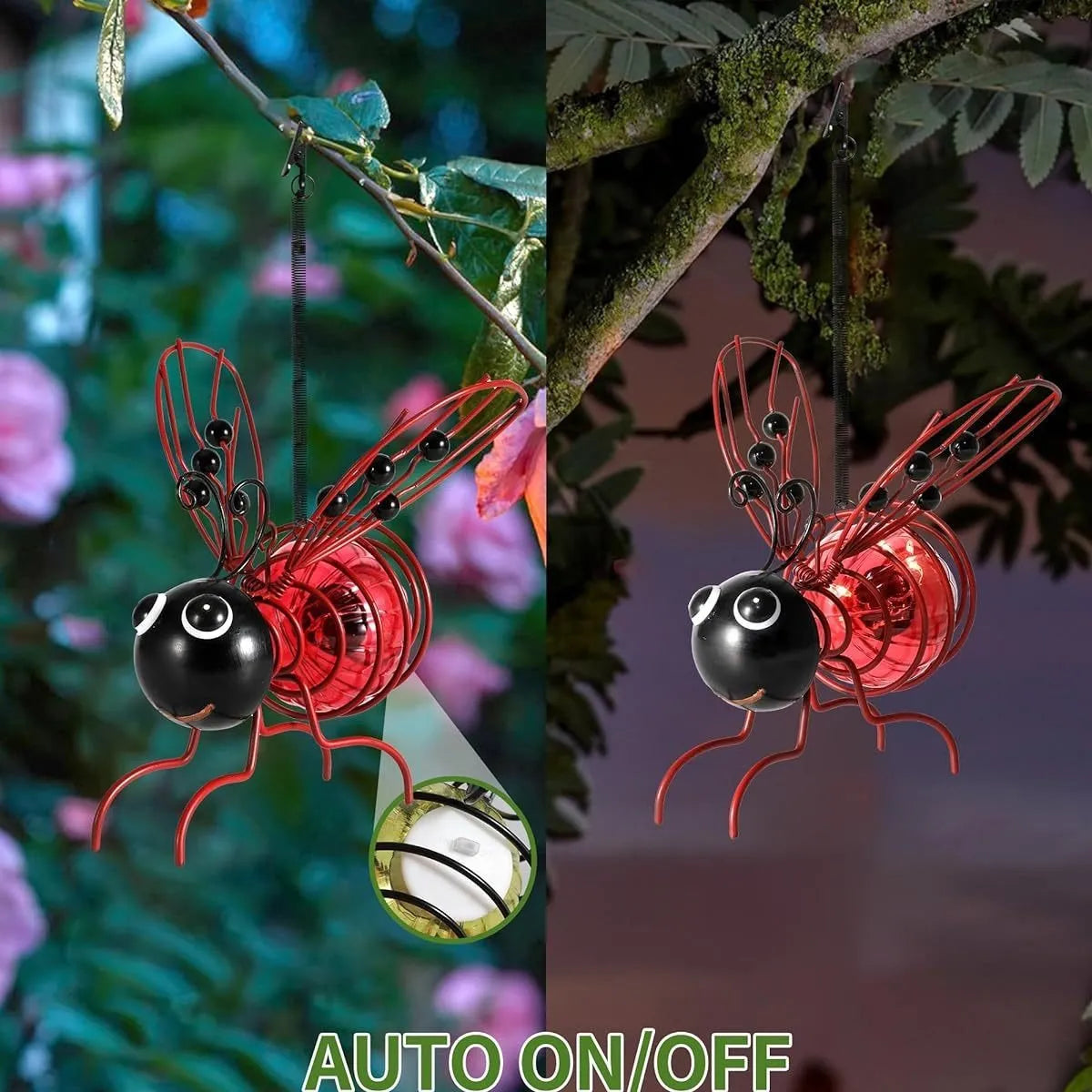 🎁Last Day Sale 50% OFF⚡Outdoor Hanging Solar Bee Light🔥
