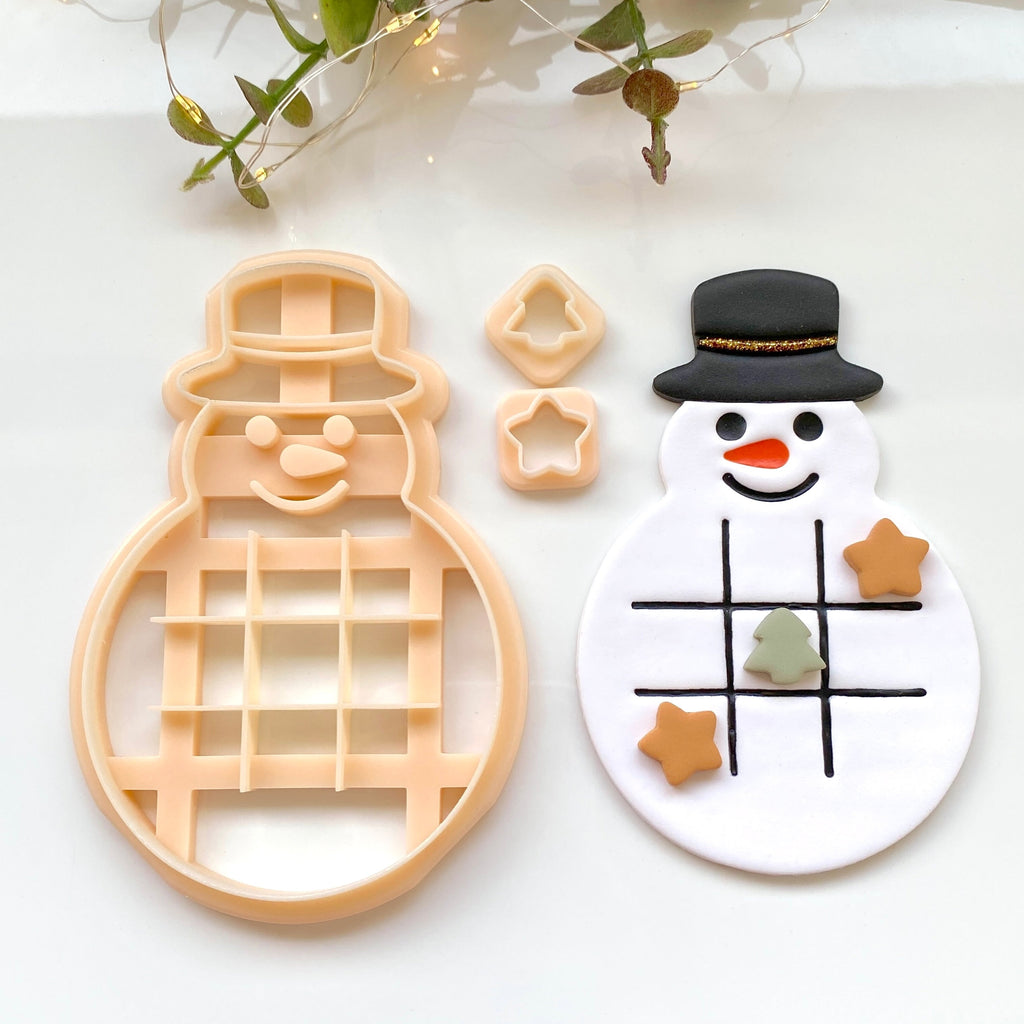 ✨🎄 Christmas TicTacToe Cookie Cutter 🎄✨