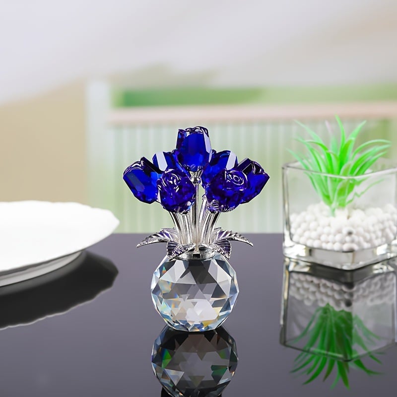 🔥Hot Sale 70% OFF💖💎Crystal Colorful Rose Flower Vase