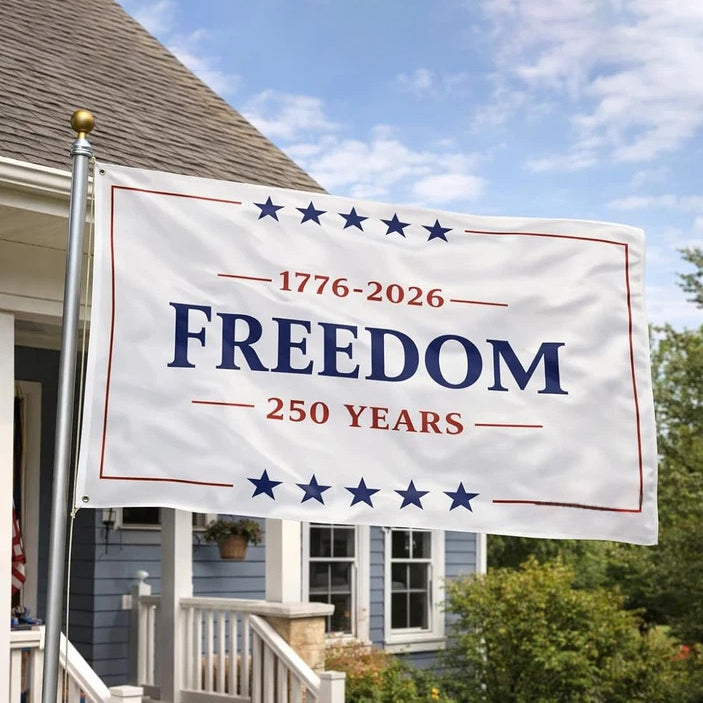 Freedom 250 Years Flag – 1776–2026 Patriotic 3x5 USA Anniversary Flag