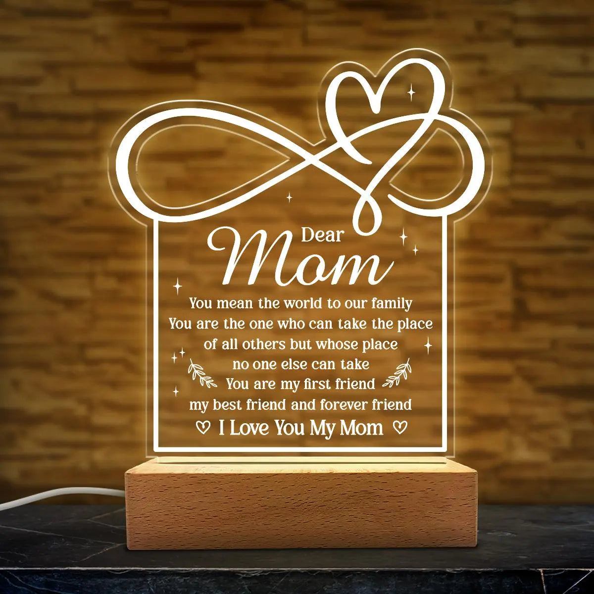 Mother's Day Acrylic Night Light