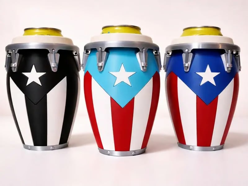 🪘🪘Conga-Style Can Holder – Celebrate Caribbean Pride, One Sip at a Time