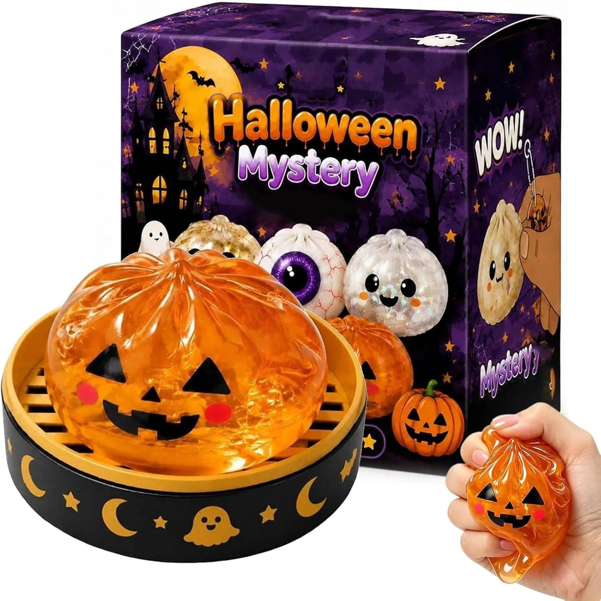 Cute Halloween Scary Ghost Maruko Squeeze Toy Set