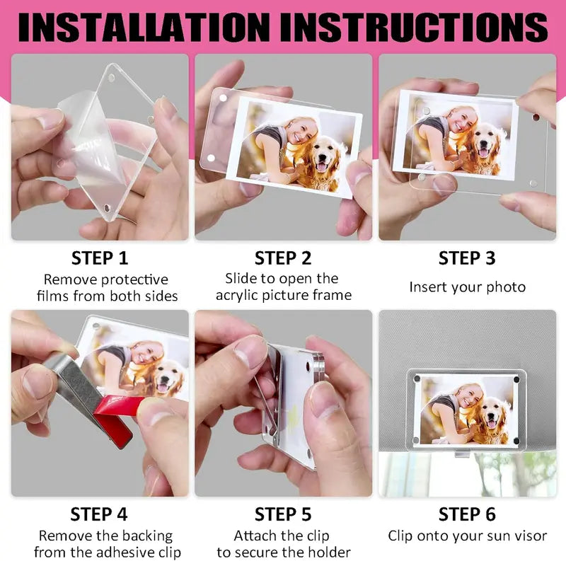 🖼️Car Picture Holder for Sun Visor