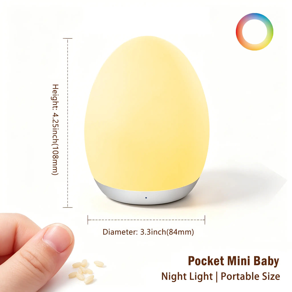 Egg Shaped Touch Night Light