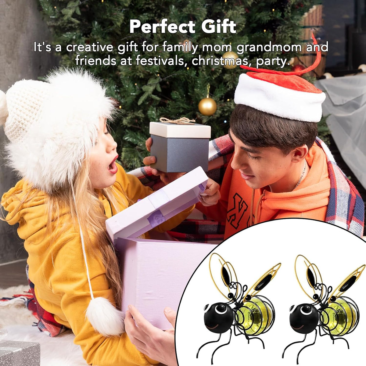 🎁Last Day Sale 50% OFF⚡Outdoor Hanging Solar Bee Light🔥