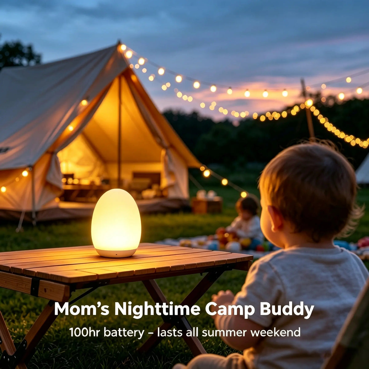 Egg Shaped Touch Night Light