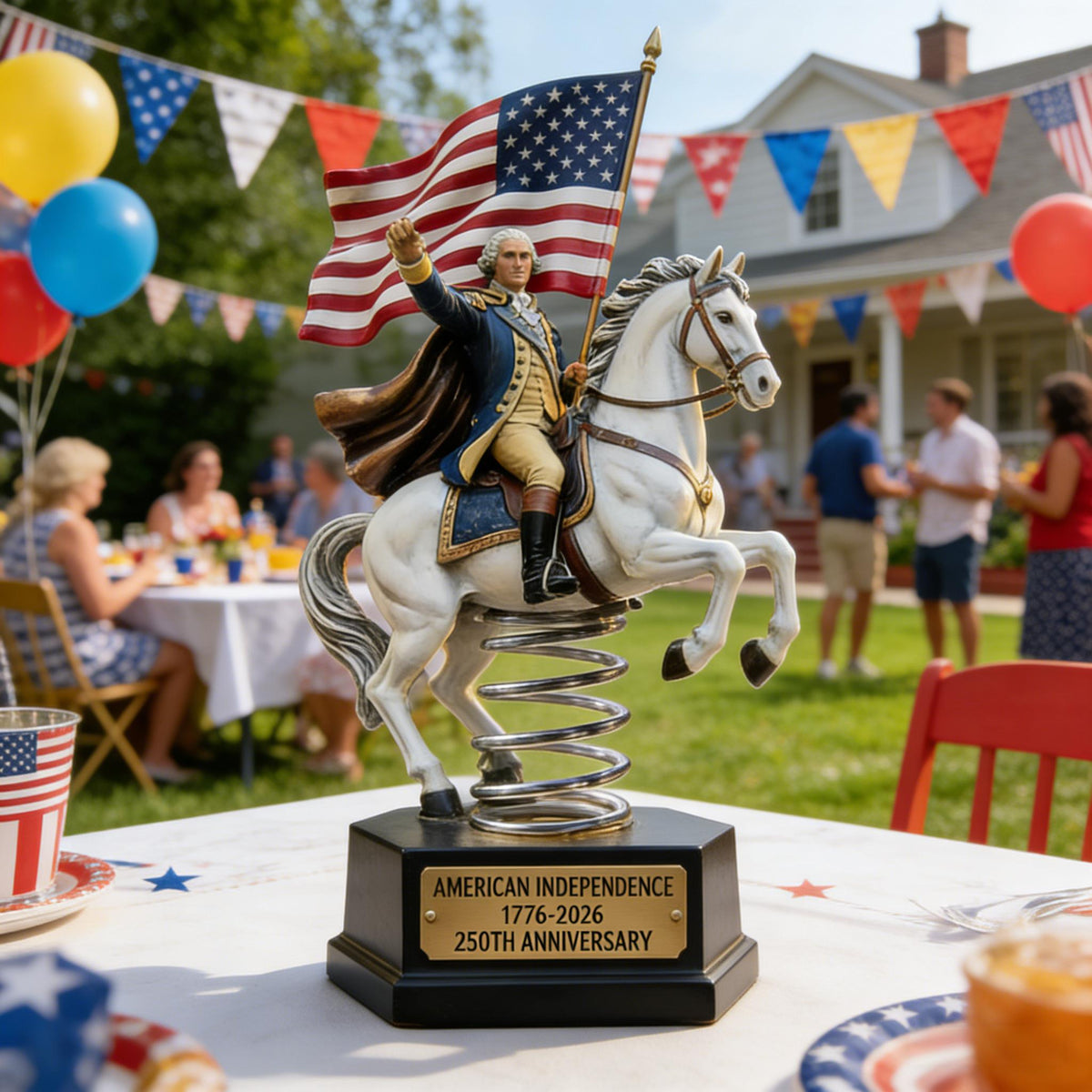 250th Anniversary Bobblehead Car Dashboard Decor