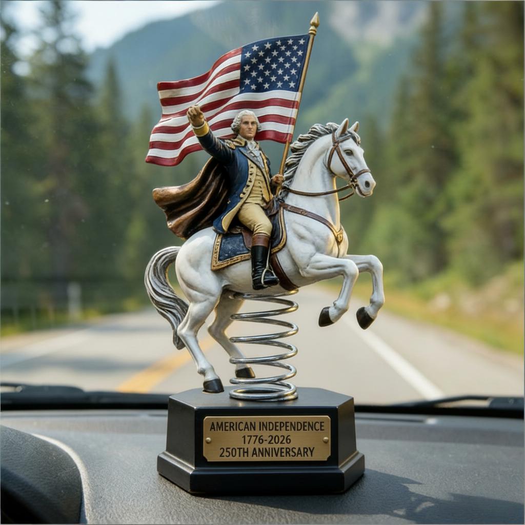 250th Anniversary Bobblehead Car Dashboard Decor
