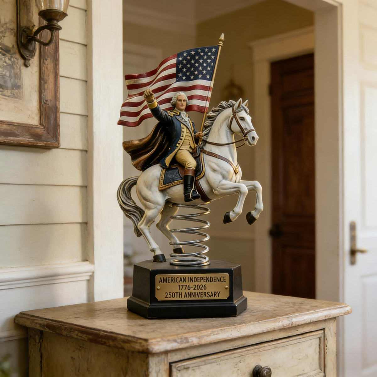 250th Anniversary Bobblehead Car Dashboard Decor