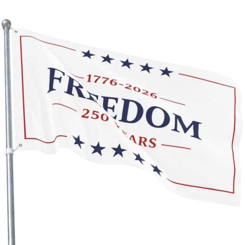 Freedom 250 Years Flag – 1776–2026 Patriotic 3x5 USA Anniversary Flag
