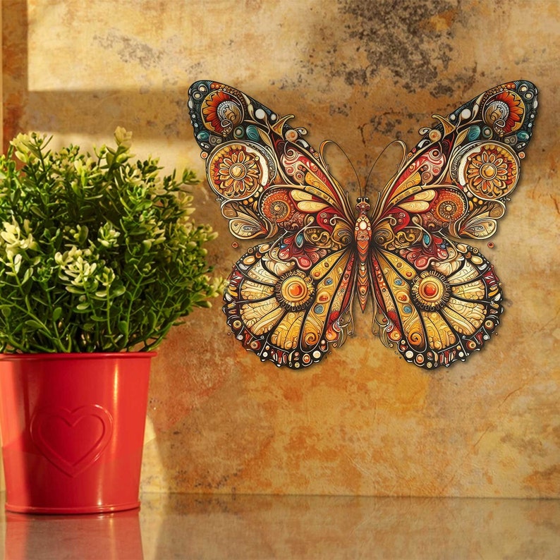 🦋Colors Butterfly Metal Garden Sign