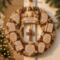 Christian Scripture Wreath Wall Hanging
